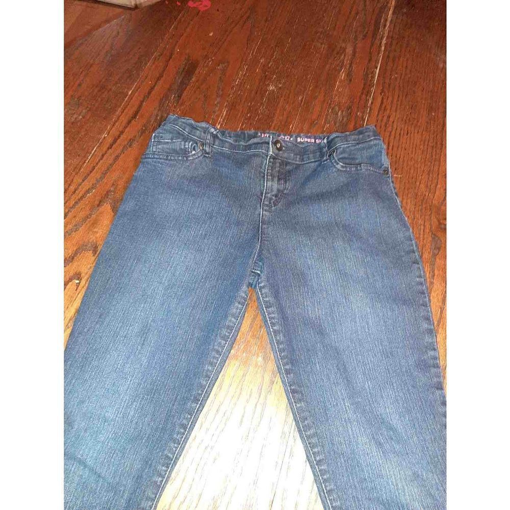 Girls 14 Childrens Place Super Skinny Blue Straight Leg Denim Blue Jeans